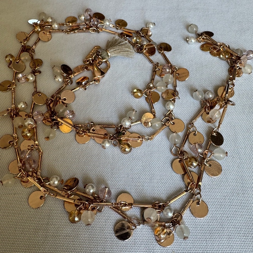 High-Polish Rose Gold Necklace